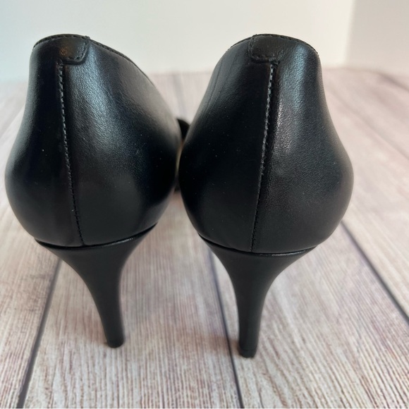 Nine West Black Heels Shoes 9.5 - Picture 3 of 6